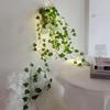 Battery Powered Imitation Leaf  String Light Green Leaf Artificial Leaf Lights  Party Decoration