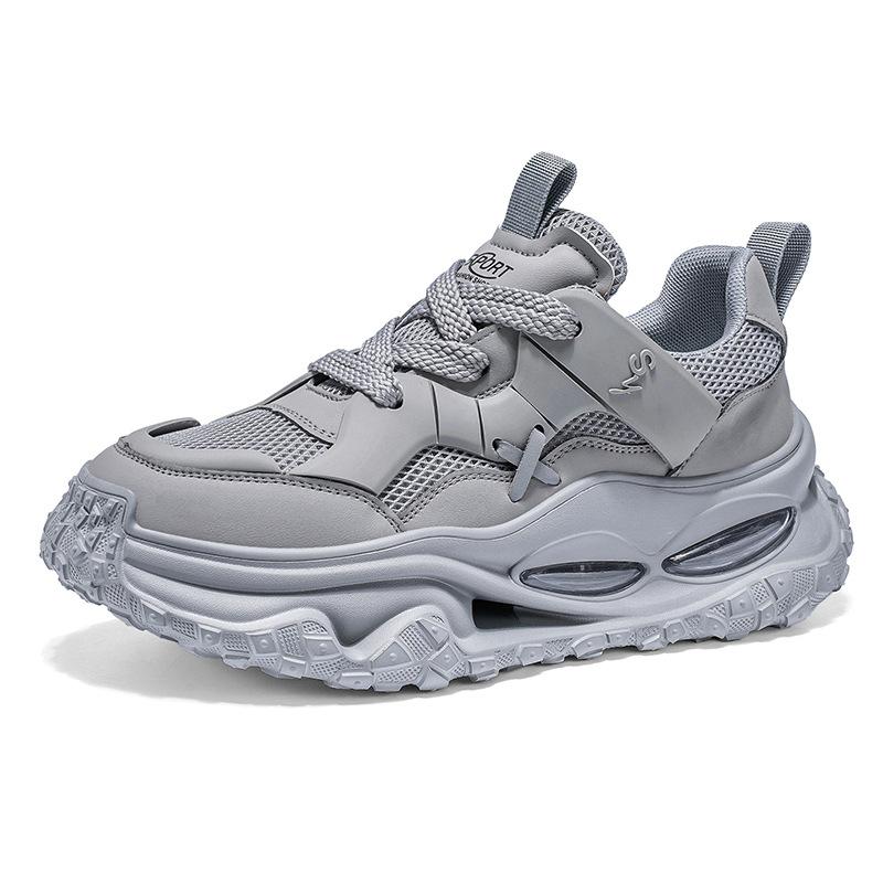 

Autumn new men s thick-soled heightening air cushion dad shoes student mesh breathable trend casual sports shoes men s shoes 44
