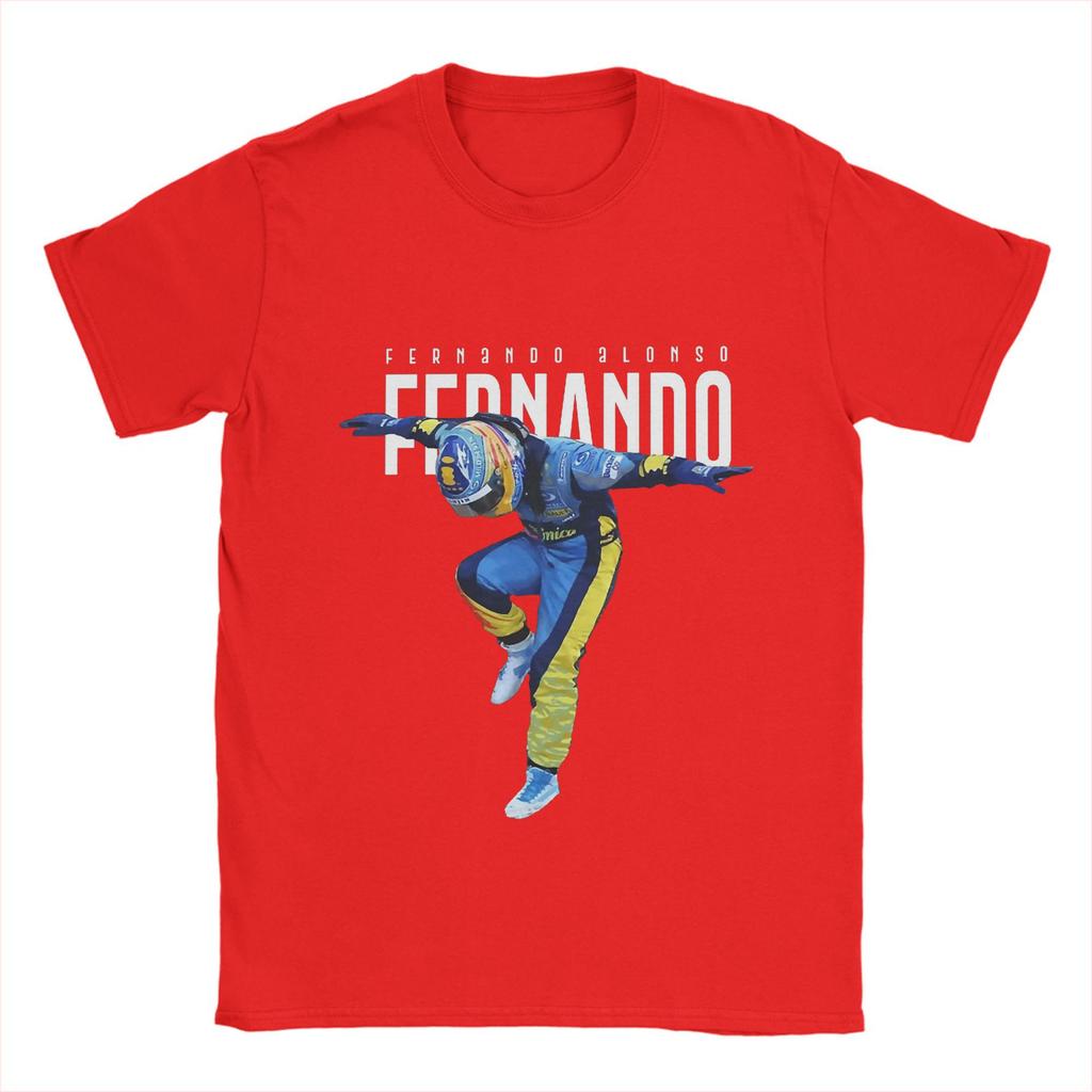 Fernando Alonso Camiseta Playa baile Algodón Camisetas Para Hombre Tendencia Personalizado Logo Camiseta Manga Corta Ropa Vintage