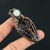 Tree of Life Wire Wrapped Amethyst & Moonstone Pendant Handmade Copper Jewelry for Women Healing Crystal Necklace Gift