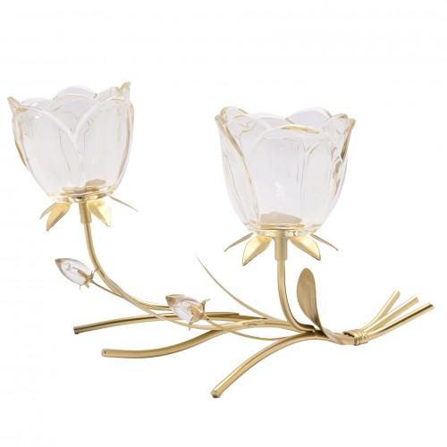 Hestia Champagne And Flowers Candle Holder