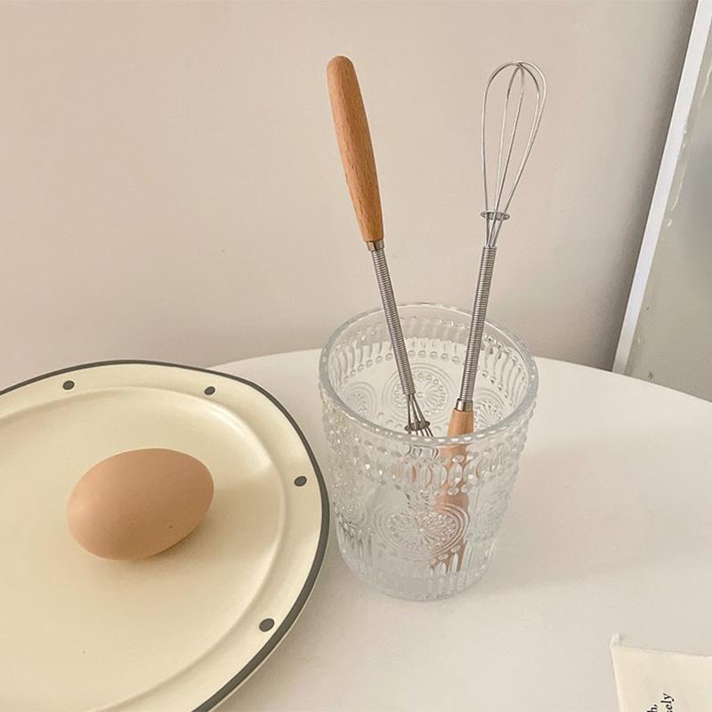 Edelstahl Schneebesen Schneebesen Holzgriff Küche Hand Schneebesen Gadgets Küche Werkzeuge Backen Zubehör