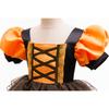 Girls Princess Dress Halloween Costume Cosplay Witch Dress Bubble Sleeve Pumpkin Mesh Tutu Children Princess Dress Mesh Skirt