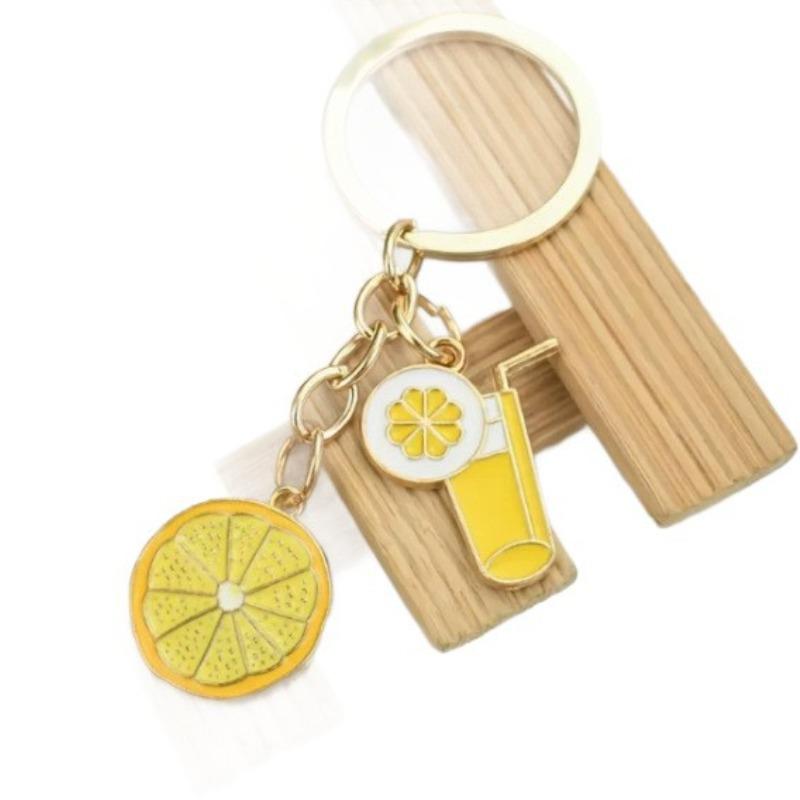 Cherry Blossom Keychain Cute Sweet Metal Pendant Accessories Airplane Kitten Alloy Pendant Fun
