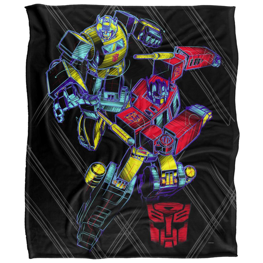 Transformers Sketch Optimus Prime & Bumblebee Blanket
