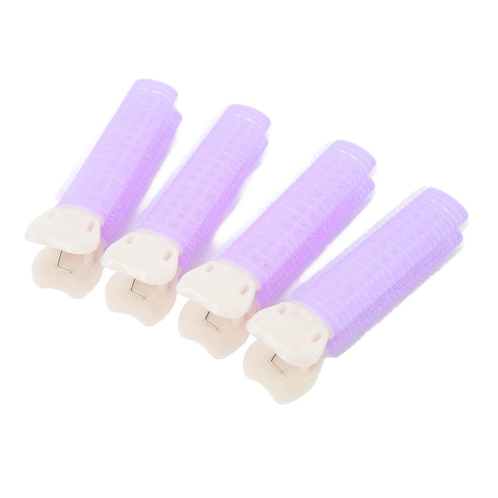 4pcs Women Hair Root Clip Fluffy Hair Volumizing Hair Styling Roller Clip for Daily Use Purple