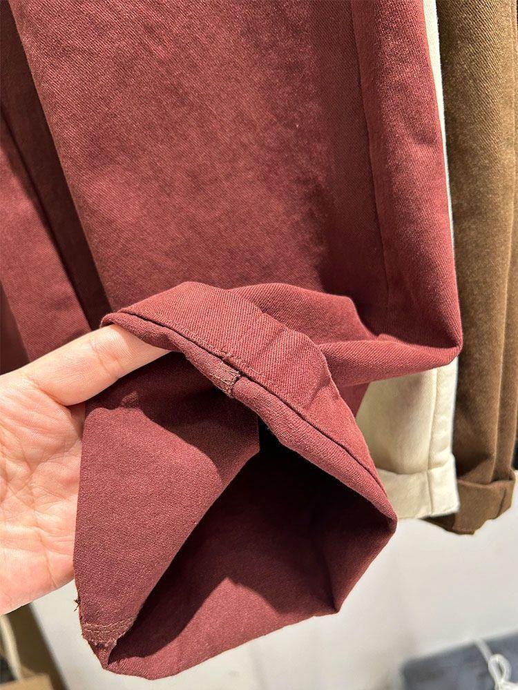 2025 Spring Korean Style Petite High Waist Slimming Carrot Pants for Women - Casual and Versatile