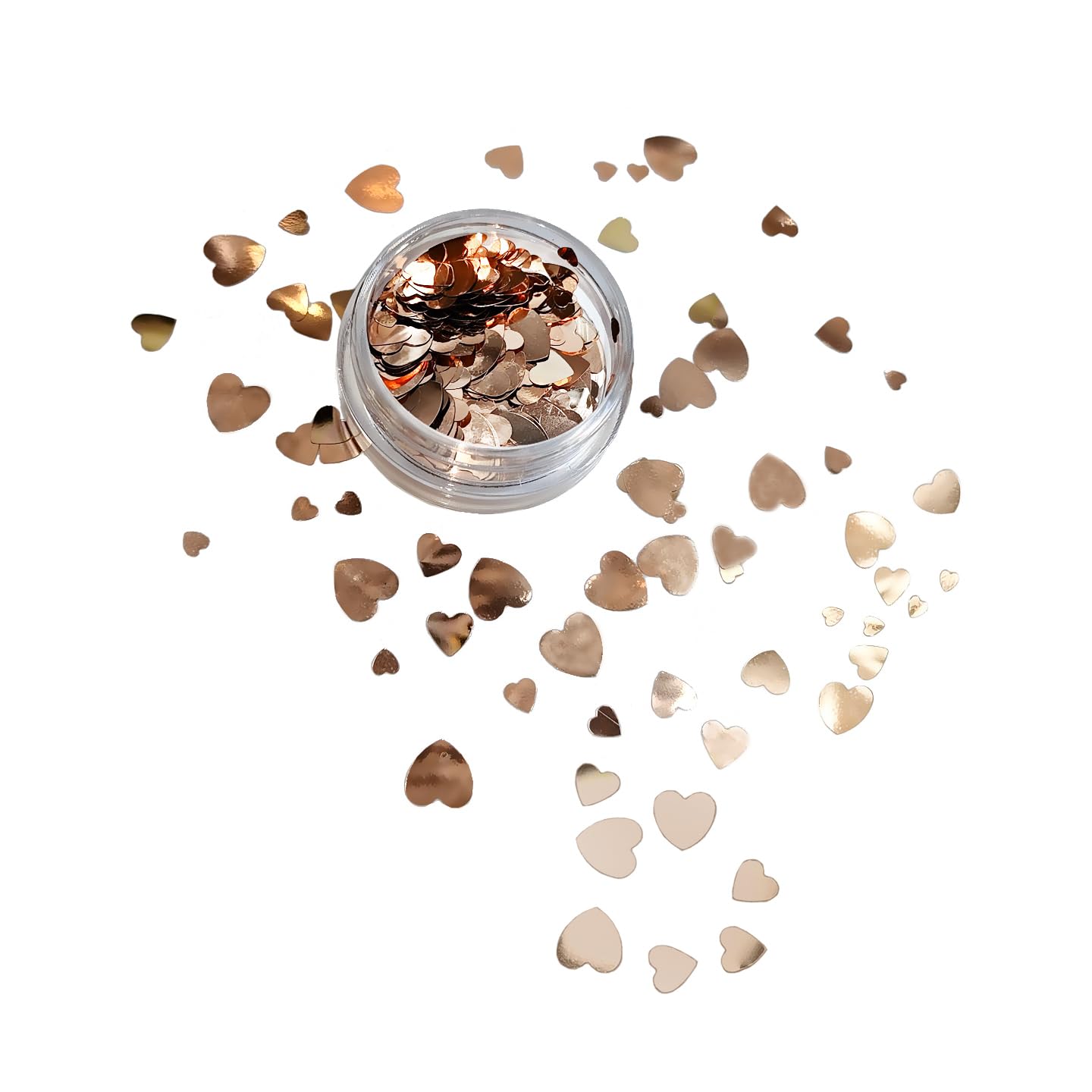 

Nail Hologram MIX Heart Holo Glitter (Light Beige)