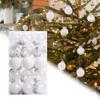 30 Delicate Christmas Ball Ornaments Tree Balls Baubles Five Styles for