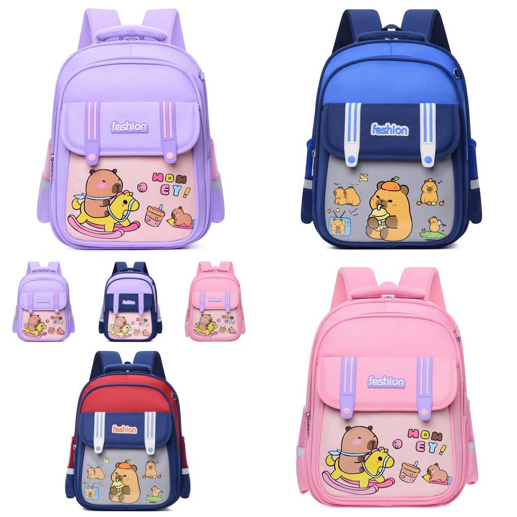Adorable Capybara Backpack For Kindergarten Kids Lightweight Comfortable Design For Boys And Girls