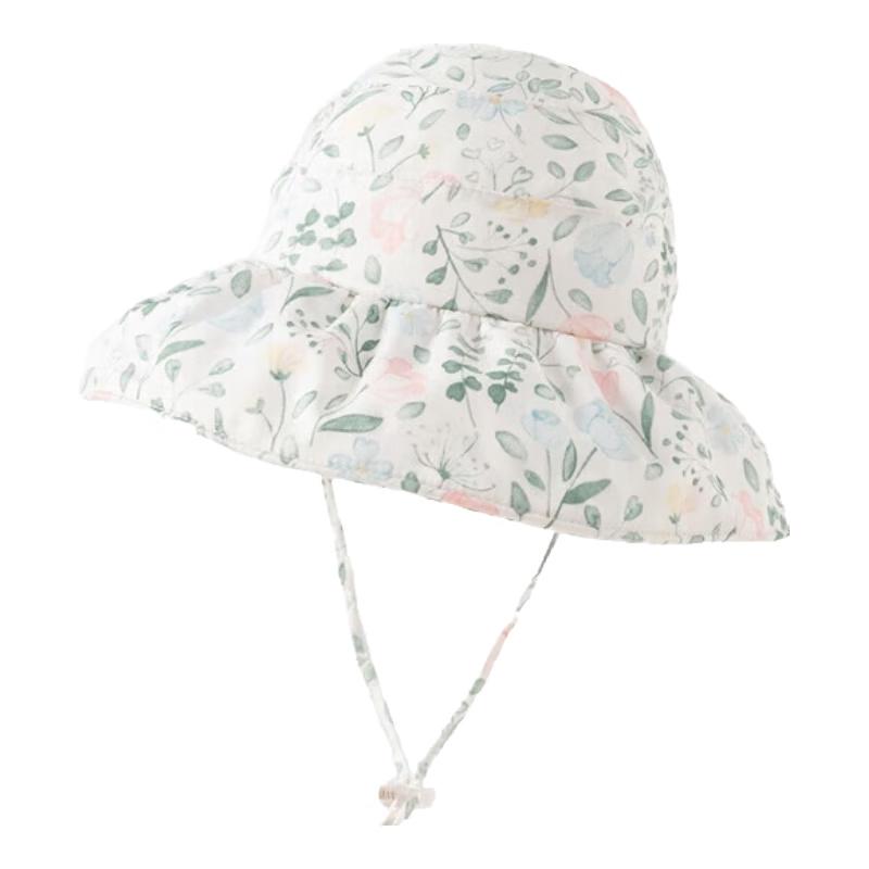 David Bella Girls  Floral Print Summer Sun Hat 50cm