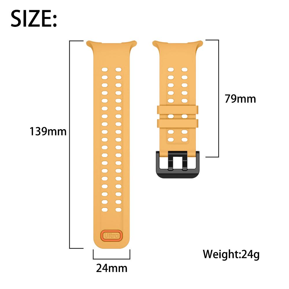 Official Style Silicone Watch Bands for Samsung Galaxy Watch Ultra 2 1 Solid & Two-Tone Set Hollow Breathable Silicone Straps