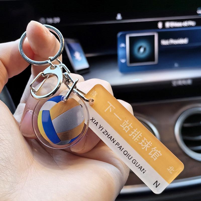 

Volleyball Keychain Pendant: Souvenir Sports Gift for Backpack, Bag, or Car Decoration Standard
