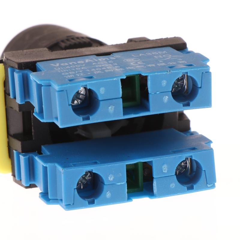 1 Set 12V 220V 10A 2/3 Position 1/2No 1/2Nc On Off Knob Button Rotary Switch Selector With Keys 22Mm La36M Key Switch