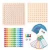 Child's Educational Toy: 3-in-1 Multiplication Board for Learning Numbers 1-100