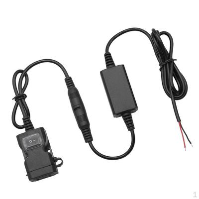 Motorcycle Handlebar Dual USB Charger Port Socket With Switch Waterproof