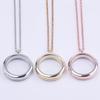 25-35mm Round Locket Charm Necklaces For Women Men Accessories Cage Floating Locket Pendant Necklace Fashion Jewelry Anniversary