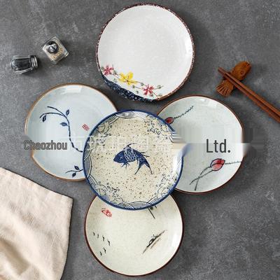 6-Inch Chinese Ceramic Bone Dish for Fruit, Pastry, or Food Scraps