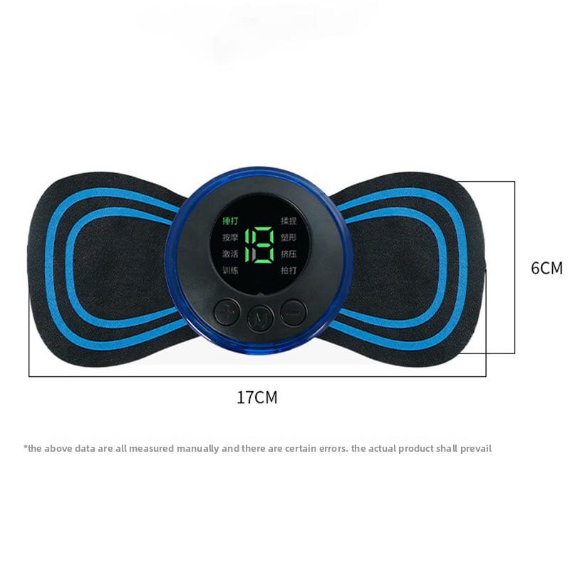 Intelligenter EMS Mini Massageaufkleber, Bequemes Schulter- und Nackenmassagegerät, Elektrisches Meridian-Impuls-Halswirbelsäulen-Massagegerät für den Haushalt