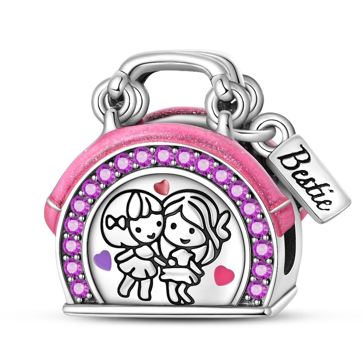 

Original Charms Copper Bag Beads Friendship Charm Beads Fit Bracelet Women Jewelry Making Diy Gift