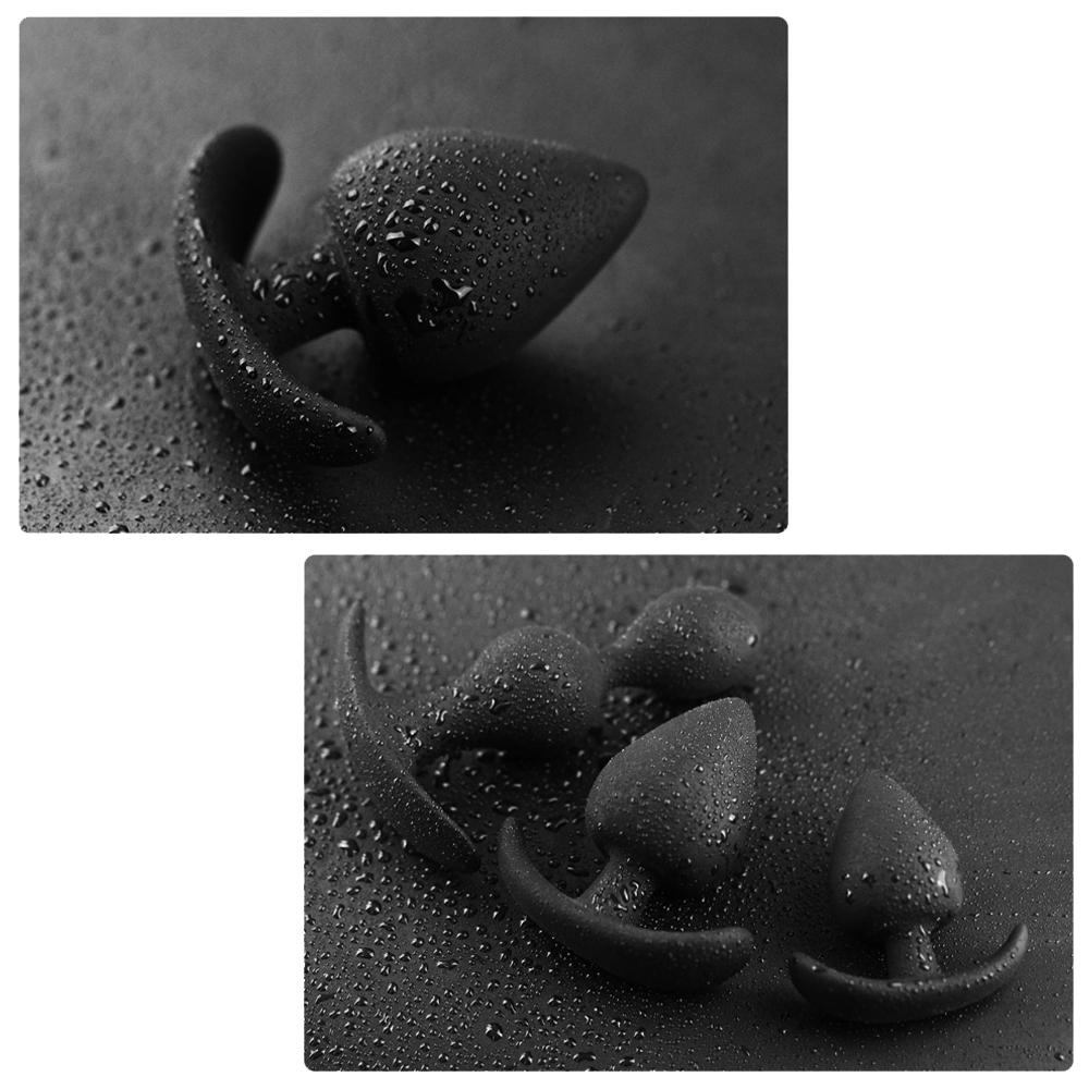 Butt Plug Silicone Anal Beads Dilator Metal Ball Inside Prostate Massager Anus Trainer Couple Adult Anal Toys Butt Plug Sex Toy For Men Women Pleasure