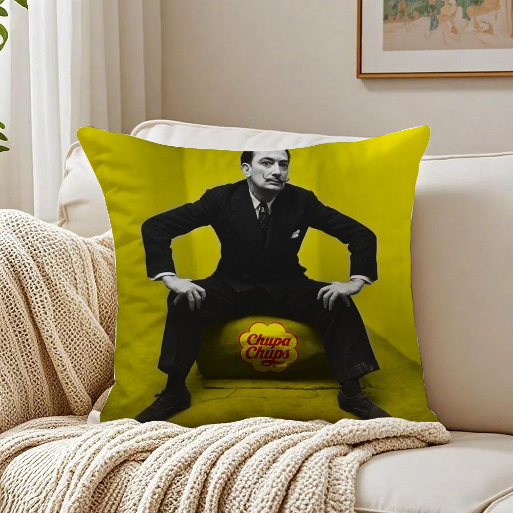 Surreal Spanish Art Salvador DDali Cushion Cover Pillowcase Antidustmite living Room Sofa Decor Cushion Room