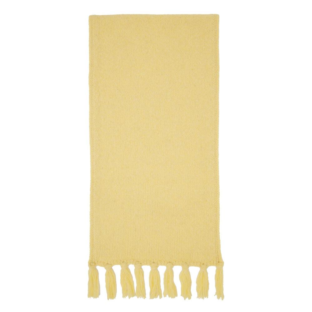 Wool Solid Color Beard Wool Knitted Tassel Scarf Unisex Autumn and Winter Scarf