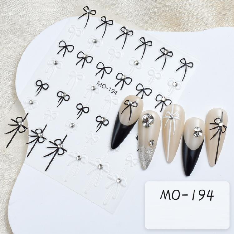 DIY Manicure Art Decoration Small Bow Nail Stickers Easy To Apply and Remove