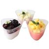 High-Stemmed Disposable Transparent Cup for Desserts, Pudding, Milkshakes, Mousse, Ice Cream, Red Wine, or Champagne.