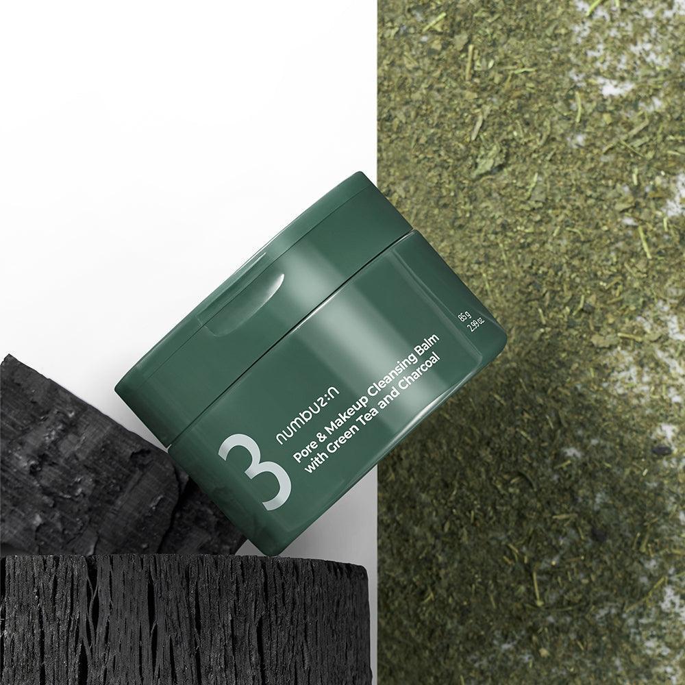 NUMBUZIN No.3 Pore & Makeup Cleansing Balm with Green Tea and Charcoal 85g