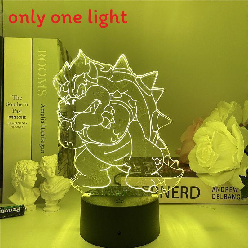 Super Mario Usb Night Light With Color Changing Led For Gaming Room Decor