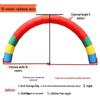 Inflatable Rainbow Arch for Wedding Celebrations and Outdoor Advertising