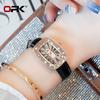 OPK Brand Belt Full Diamond Roman Scale Simple Ladies Quartz Watch 8616