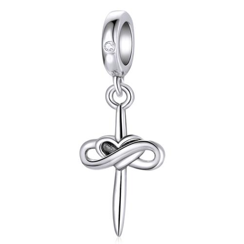High Quality Women 925 Sterling Silver Cross Charm Necklaces Fine Jewelry Making