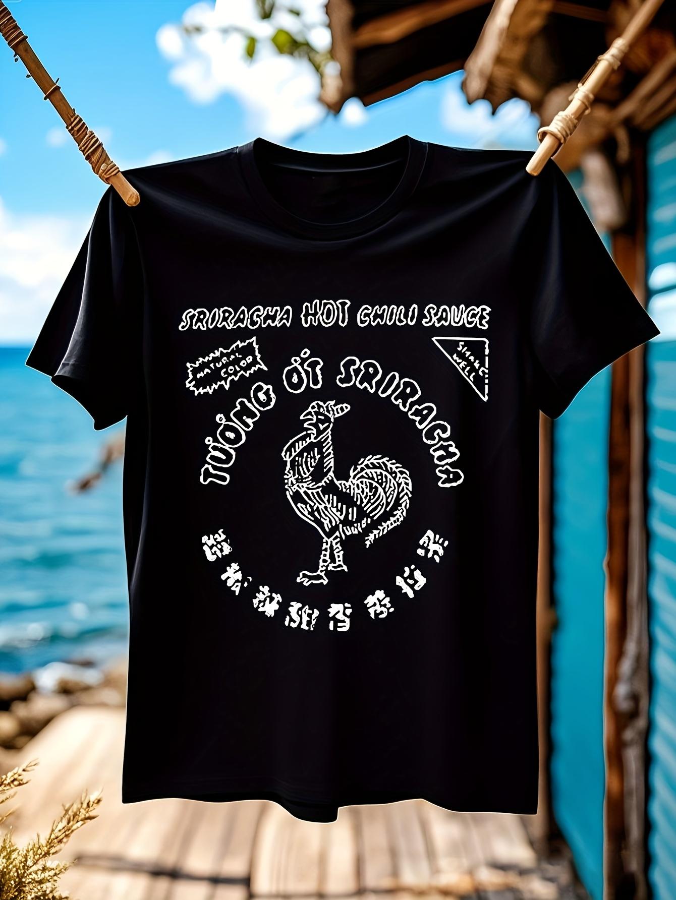 

Cotton T-shirt Featuring a Sriracha Logo XXL