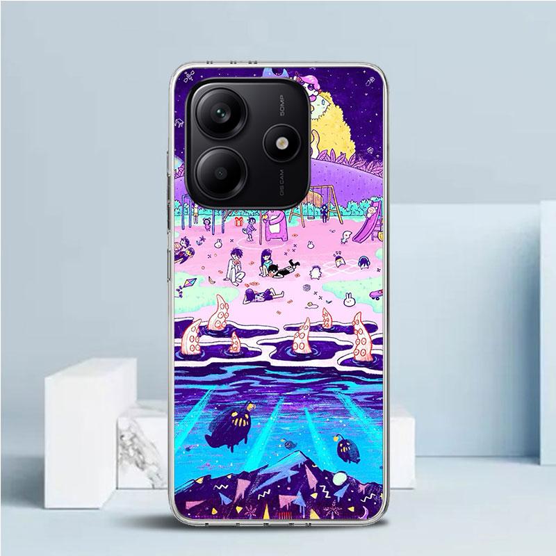 

Game O-Omori Cartoon Soft Cover for Xiaomi Redmi Note 15 14 13 12 Pro Plus Phone Case 14S 11S 11T 11E 10S 10 4G Pattern Shell Re Redmi Note 10 Pro 4G
