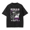Japanese Reze Chainsaw Man Anime T Shirt Beach Vintage T Shirts Cotton Trending Tshirt for Men Short Sleeve Design Tees