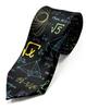 [HANG OVER] [A Must-see for Physics and Math Enthusiasts] Mathematical Formula Tie, Scienceengineering, Geometric, Chalk Art Style, Silk-touch