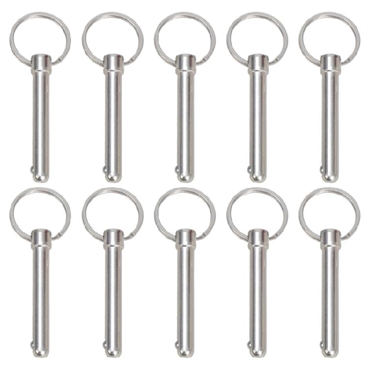 10Pcs/Pack Carbon Steel BallHead Locking Pin 8x60mm for Quick Releases and Reliable Fixation
