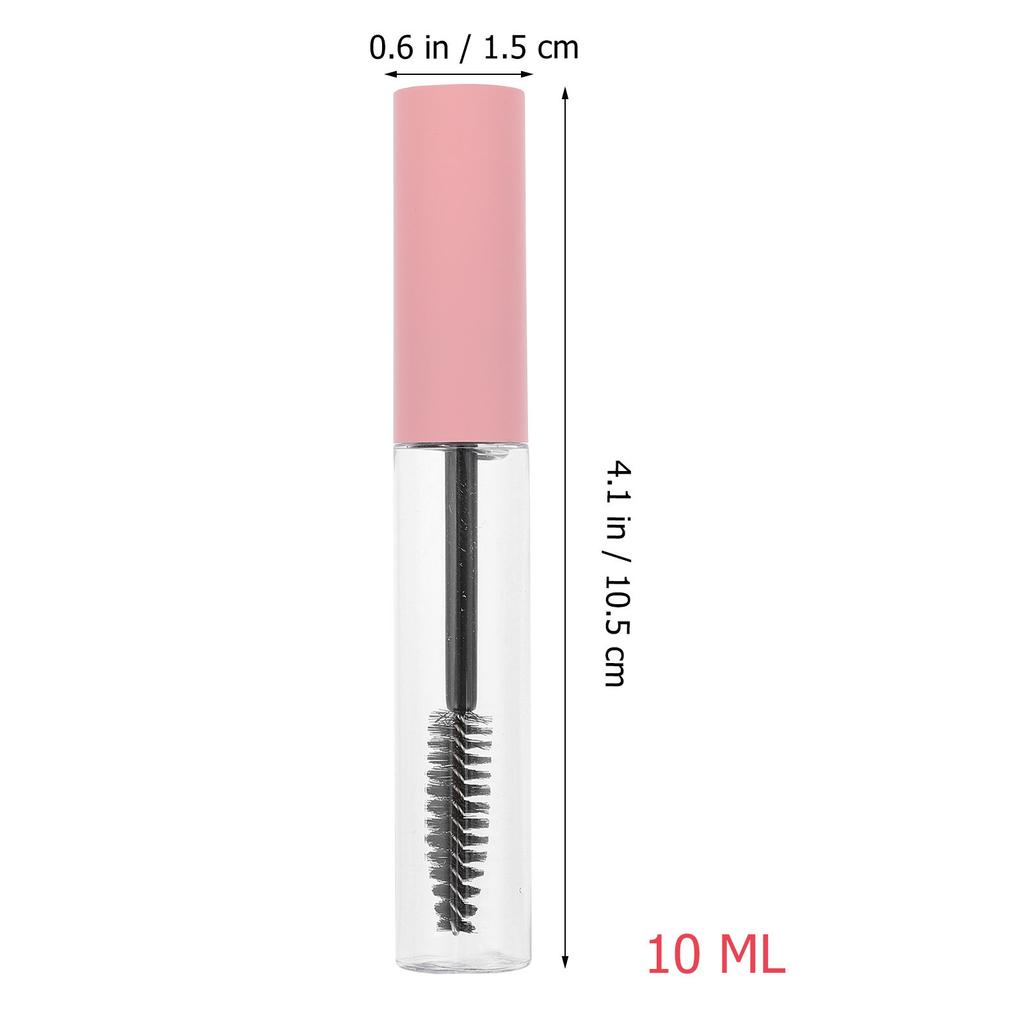 10Pcs Eyelash Growth Liquid Refilling Bottle Empty Mascara Tube with Wand Reusable Mascara Container Travel Daily Use