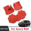 BID1 LHD Car Floor Mats For Acura RDX 2018 2017 2016 2015 2014 2013 2012 2011 2010 Auto Interior Accessories Waterproof Leather Rugs