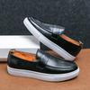 Slip on Shoes Men Shoes 2024 Style Leisure Sneaker Social Shoe Male Men Leather Shoe Natural Cowhide Leather Women Sneakers Mens