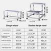 Stainless Steel Single Double-layer Footstool Ladder Household Indoor Two-step Ladder Hospital Small Staircase Step Stool