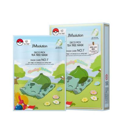 JM Solution Pikachu Tea Tree Purifying Sheet Masks 10pk - Acne Soothe K-Beauty