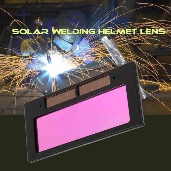 Auto Darkening Welding Lens Solar-Powered Replacement Filter for Welding Helmets And Goggles Protective LCD Shade Plate