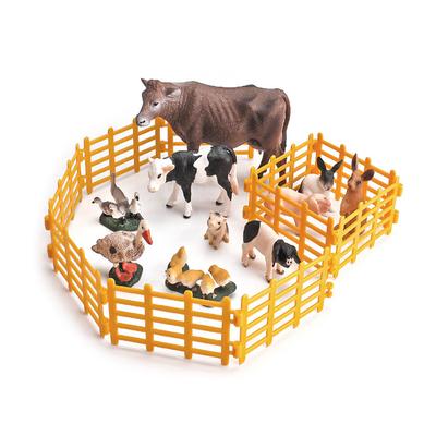 10 KS Simulace Hra Zeleninový Plot Farma s Krávami Model Plotu Pastvina Panel Branky Zvířata Domácí Dekorace Miniaturní Model