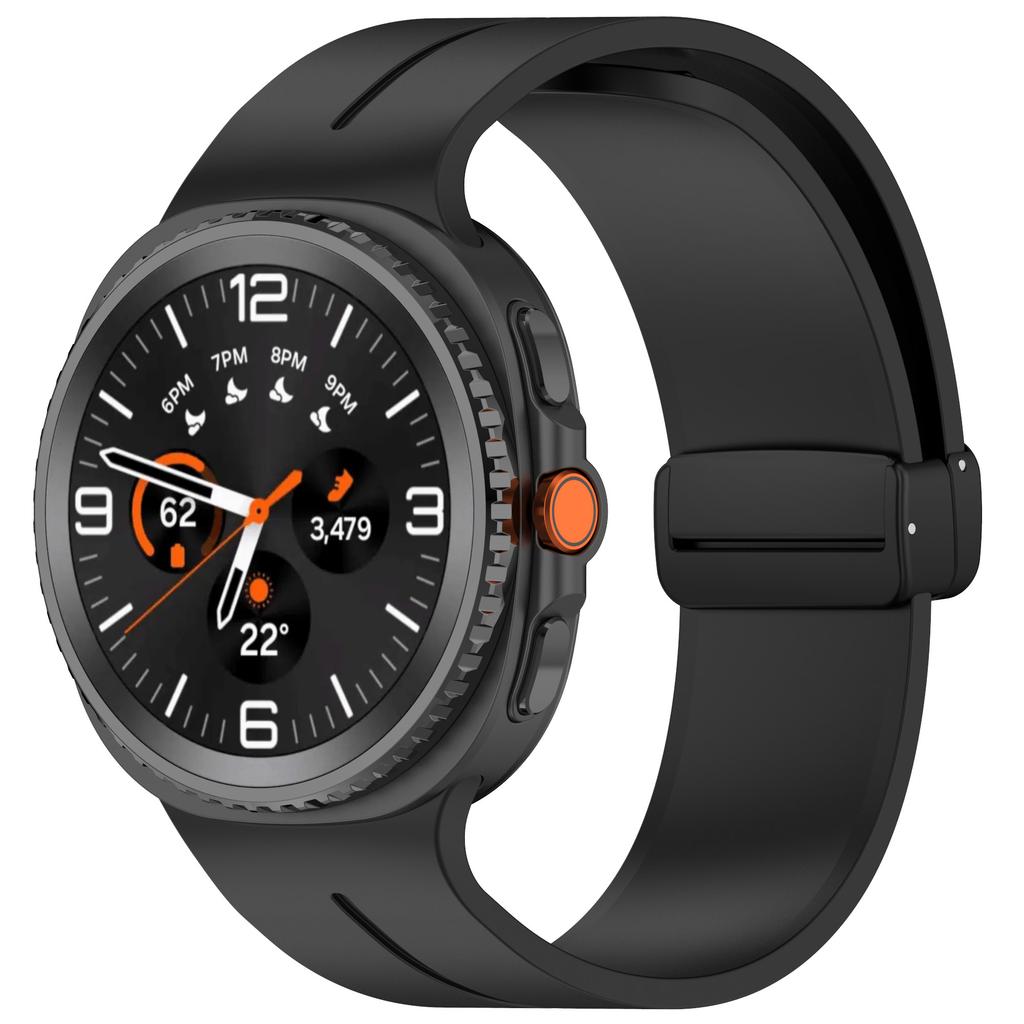 Magnetic D Buckle Sport Silicone Band For Samsung Galaxy Watch 8 44mm 40mm Strap For Samsung Watch8 Classic 46mm Bracelet Belt
