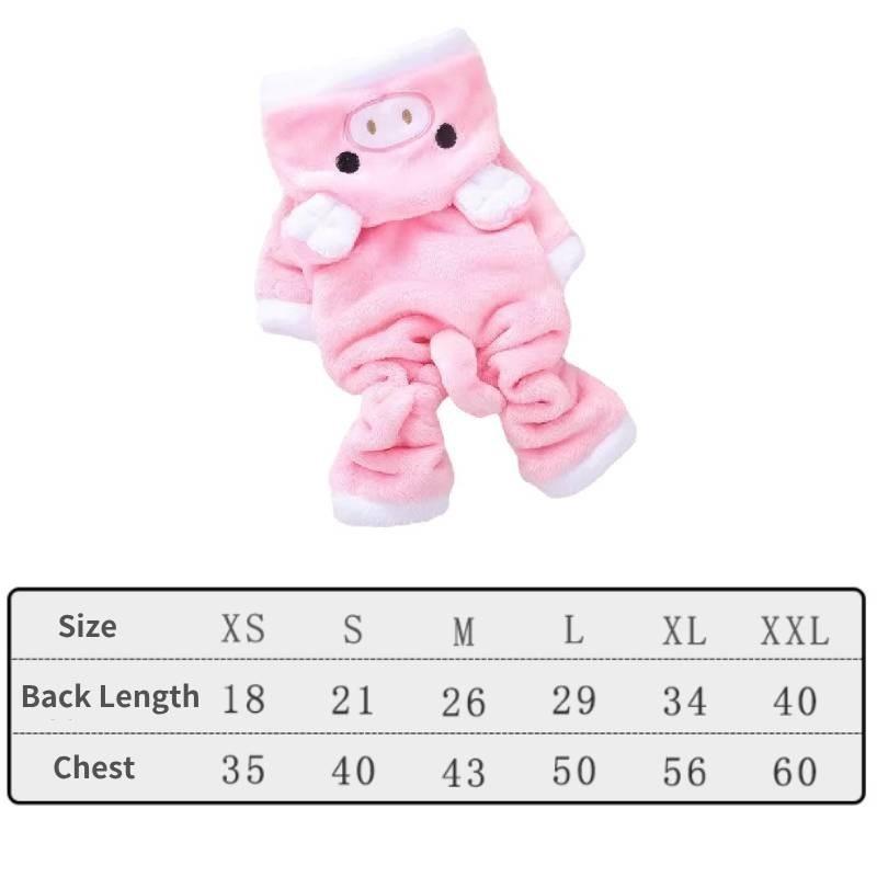 Gemütliche Korallenfleece Haustier Hundekleidung Herbst Winter Dick Warm Teddy Corgi Französische Bulldogge Katze Outfit