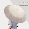 Xiaoyan 12-Rib 3-Fold Windproof Sun/Rain Umbrella