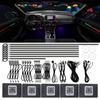 24 In 1 Universal Acrylic hidden LED Strip Light Symphony Ambient 64 Color RGB Car Interior APP music atmosphere Lighting